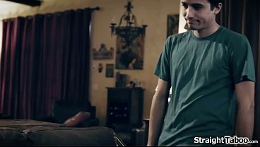 Stepmom accidently touches stepsons cock